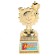 The reward figure “For Knowledge of the ABC”, Cup, plastic, gold, 13 x 5.5 x 5 cm.