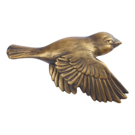 Wall decoration, plaster panel "birds" 5 pcs, bronze-5