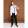 Pants for boys, height 158 ​​cm, black color