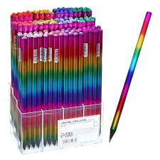 A set of pencils of blackographic 144 pieces, NV, Corps rainbow holography sharpened with rhinestones