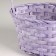 Wicker basket, 21x15x10xh38cm, lilac, bamboo