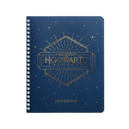Notebook of 48 sheets in the cage on the crest "Harry Potter", covered cardboard, matte lamination, 3D foil, offset block, 4 types of mix-6