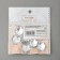 Decor for creativity plastic "Rhinestones Round. Transparent" (set 25 pcs) 1.8x1.8 cm