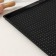 Rug perforated rectangular shade, silicone, 40 × 31 × 1 cm, black color