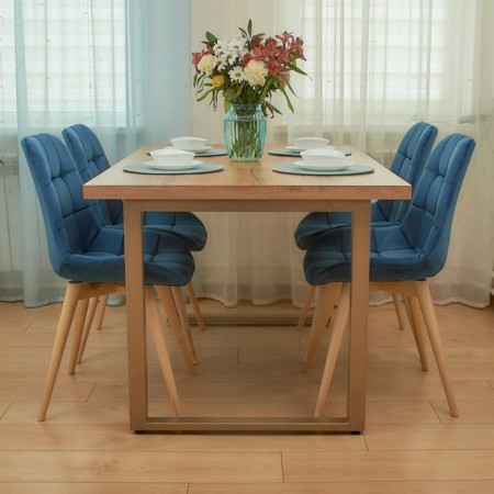 Dining stool Polini Home Verona SD, Blue-Naval Color-7