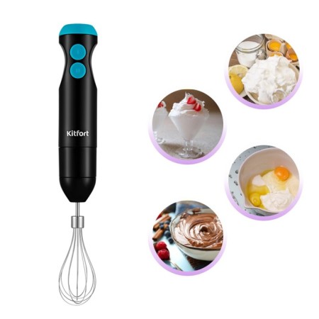 KitFort KT-3041-3, 350 W, 2 speeds, black and turquoise-3