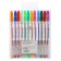 A set of gel pens, 12 colors, metallic, a body with a pattern, in a blister on a button