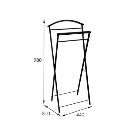 Cost Hanger "Contour", 44 × 31 × 98 cm, black color-2