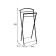 Cost Hanger "Contour", 44 × 31 × 98 cm, black color
