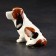 Porcelain figurine "Basset Hount", 7 cm, copyright painting