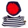 Soft toy "Basik", in a vest and take, 30 cm