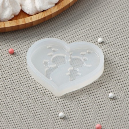 Silicone form "lovers", 7.5 × 5.5 cm, transparent color-2