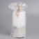 Candle with concrete, 5x10 cm, black and white