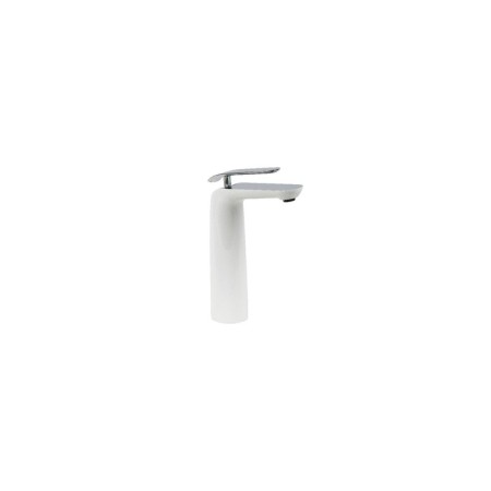LEMARK MELANGE LM4909CW shell mixer, single -leaf, excess length 129 mm, white-1