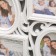 Photo frame plastic in 6 photos 10x15 cm "Stylish" white 50.5x31 cm