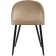 STULL OF A METAL CARCAS DODO Metal/velor, black/dark beige 48x54x77 cm
