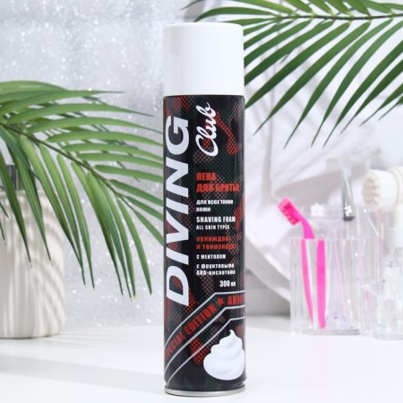 Diving Club shaving foam for all skin types, 300 ml