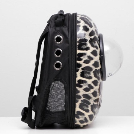 Backpack for carrying animals "Leopard", with a viewing window, 32 x 22 x 43 cm-2