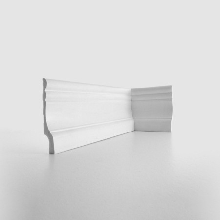 Skirting plastic shock -resistant white 100x23x2000mm-3