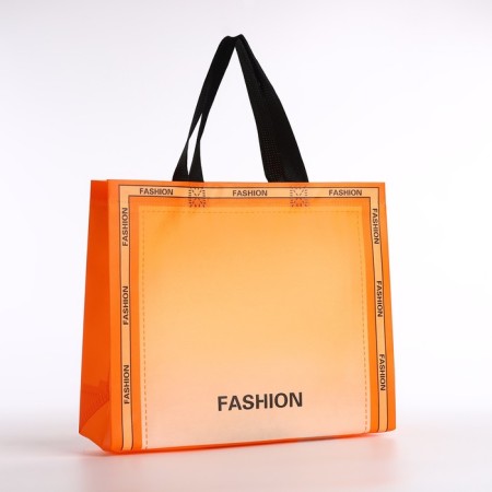Bag without fastening, orange color