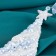 Christmas tree decoration "elegant shine" 7x14 cm, white