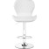 Barrier stool Porch metal/eco -leather, chrome/white 48x47x91 cm