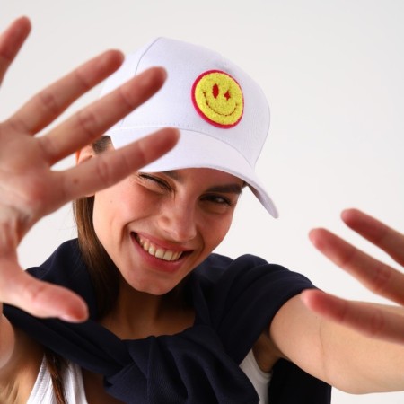 Female cap "ail", white color, rr 56-10