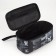 Cosmetic bag with lightning, black/gray color