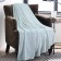 Blanket, size 100 × 140 cm, print ornament, sea wave