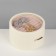 Standing under the rings "Portable box", circle, 7 stripes, 9 × 9 × 5.5 cm, white color