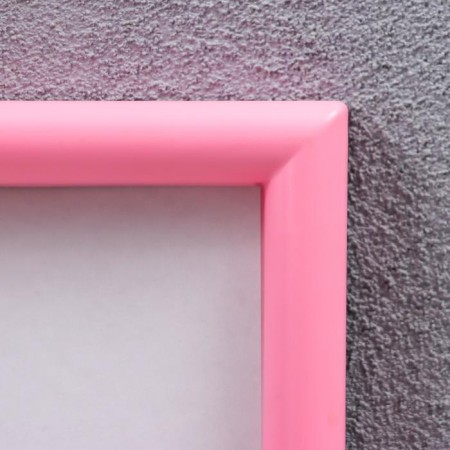 Photo frame plastic L-4 21x30 cm pink (plastic screen)-1