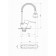 FAUZT FZS-811-126 kitchen mixer, single-leaf, flexible spout 145 mm, chrome