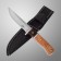Hunting knife "ATLI" 16 cm, blade 80mm/2.8 mm, tree