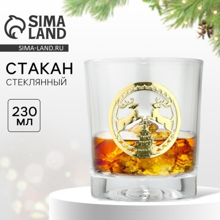 Glass for whiskey "Deer", 230 ml