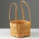 Wicker basket, 22 x 15/34 cm, sequoia