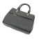 Bag women, genuine leather, green 30x9x23 cm
