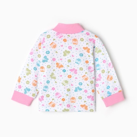 Nursery blouse, white color/owls, height 68 cm-3
