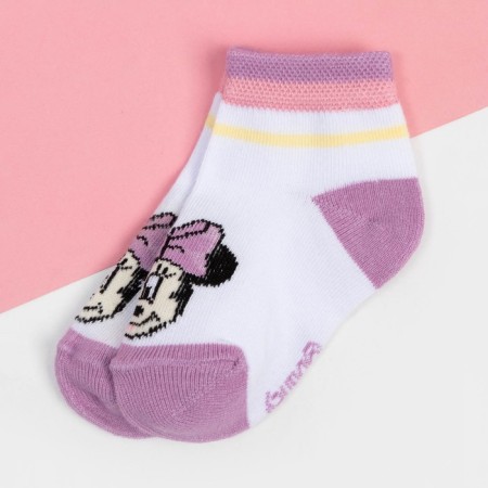 Socks Minnie Mouse, White, 6-8 cm
