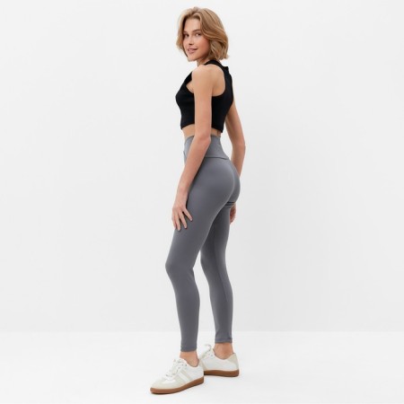 Pants (leggings) Sports female with textured elastic minaku color graphite, river 46-2