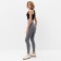 Pants (leggings) Sports female with textured elastic minaku color graphite, river 46