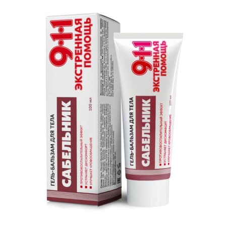 Body gel-balsam 911 "Sable" for pain in joints and muscles, 100 ml