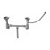 Kitchen Mixline 530528, double, 0.6 mm, 80x50x18 cm, 3 1/2, with a siphon