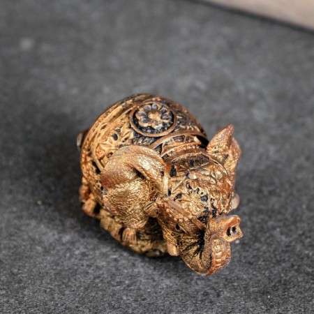 Figure "Indian elephant" bronze, 4cm-4
