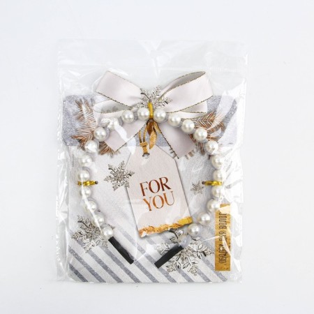 Hair rim with pearls New Year's "For You" for the New Year-6