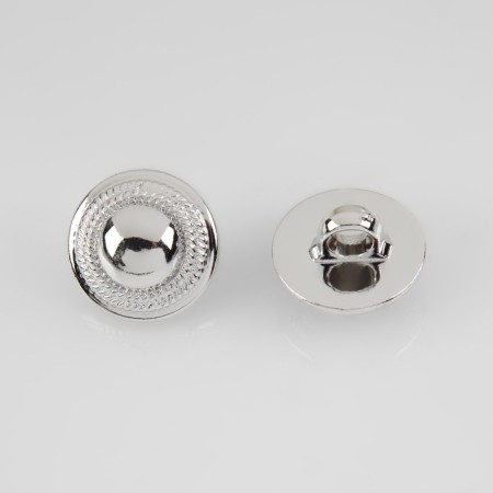 A button on the leg, d = 15 mm, the color is silver-2