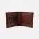 Male purse without a fastener, department for bills, for maps, color light brown