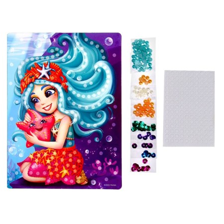 Painting from pearls Enchantimals "Sea Star" with sequins-1