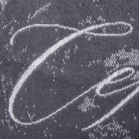 The towel is the nominal terry Ethel "Sergey" Gray, 50x90cm, 100% cotton, 420g/m2-2