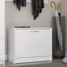 Tumbling with one shelf for orion shoes, 602 × 250 × 488 mm, white color
