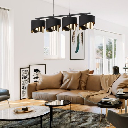 Suspended lamp TK Lighting Grant Black 4825, E27, 4x40W, 950x200 mm, black color-4